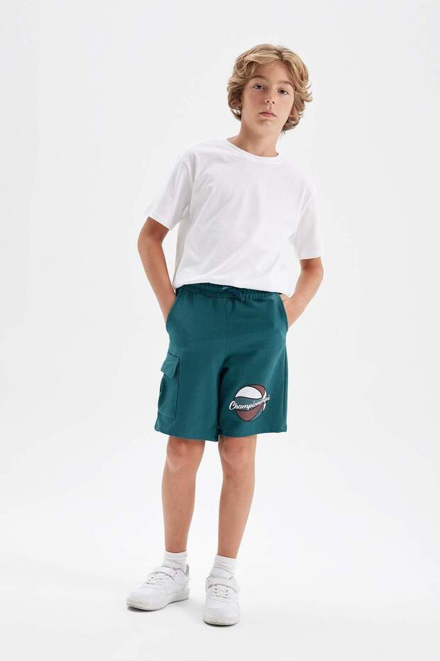 Erkek Çocuk Regular Fit Sweatshirt Kumaşı Şort D4017A824HS - 2