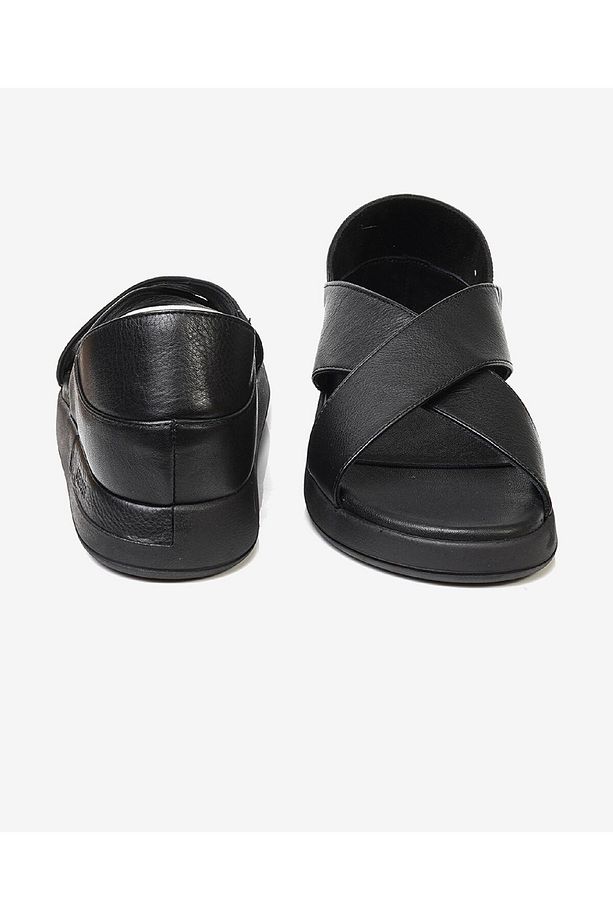 Kadın Siyah Hakiki Deri Sandalet 3Y2FS32270 - 6