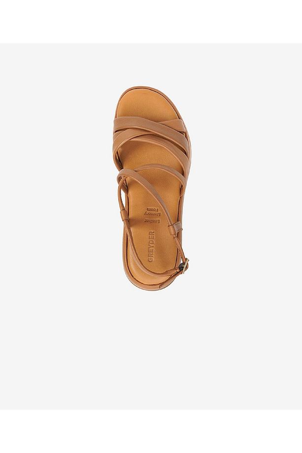 Kadın Taba Hakiki Deri Sandalet 3Y2CS50712 - 3