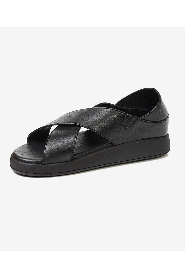 Kadın Siyah Hakiki Deri Sandalet 3Y2FS32270 - 2