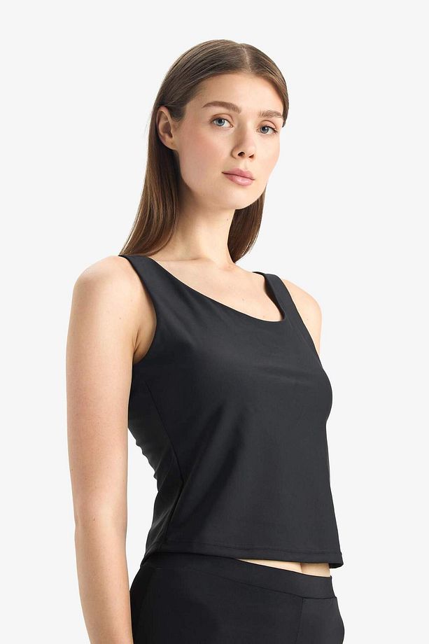 DeFactoFit U Yaka Astarlı Pedli Bikini Üstü D9380AX25HS - 6