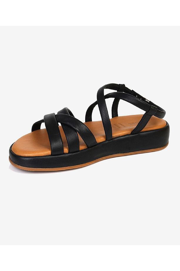 Kadın Siyah Hakiki Deri Sandalet 3Y2CS50712 - 2