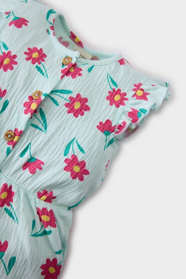 Kız Bebek Çiçekli Tulum E8368A525SM - 2