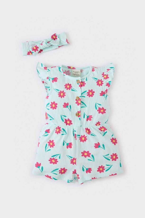 Kız Bebek Çiçekli Tulum E8368A525SM - 1