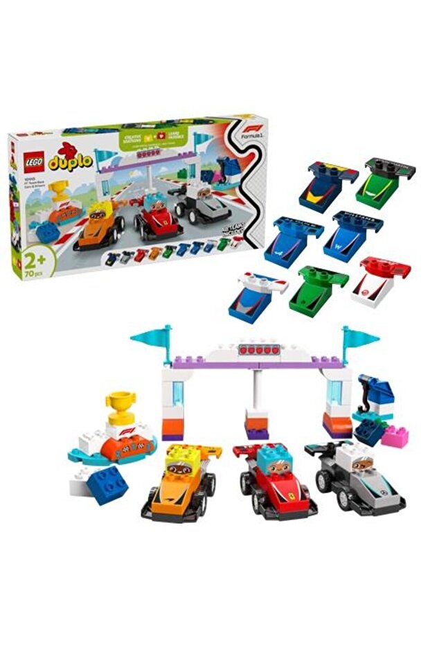10445 LEGO® DUPLO F1® Takımı Yarış Arabaları ve Sü - 3