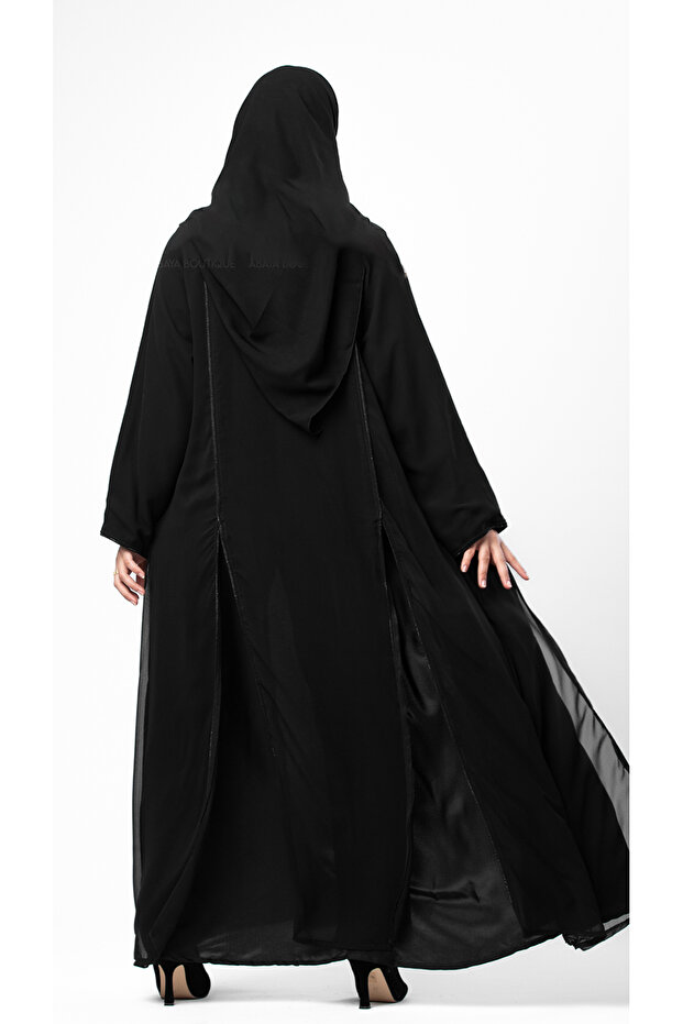 عباية شيفون سوداء - 3