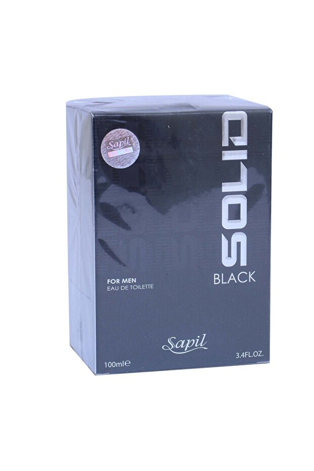 Solid Black Eau De Toilette for Men – 100 ml | Bold, Long-Lasting Fragrance