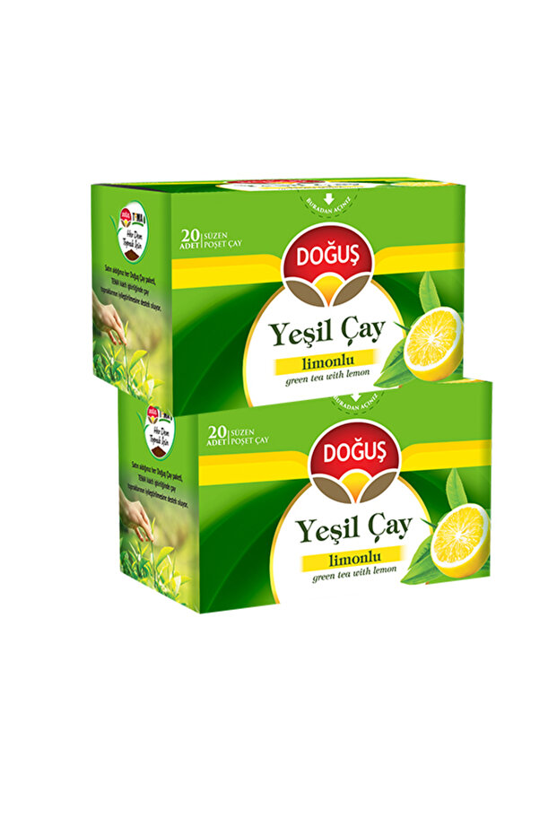 YEŞİLÇAY LİMONLU 20 SÜZEN POŞET (30 gr), 2 ADET - 4