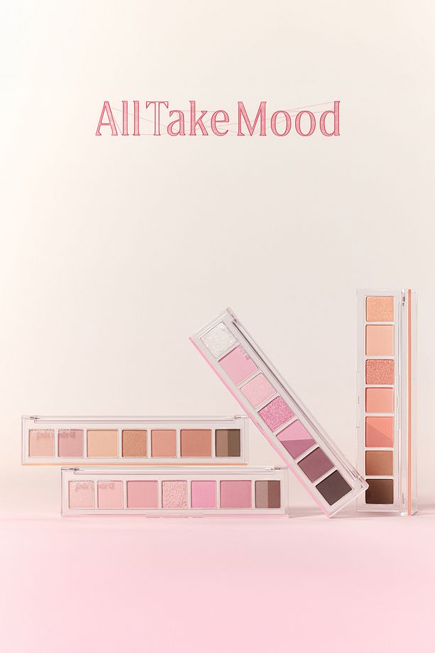 Pigmentli, 5 Farklı Dokulu Far Paleti PERIPERA All Take Mood Palette 004 If Pink Check Dm Plz - 8