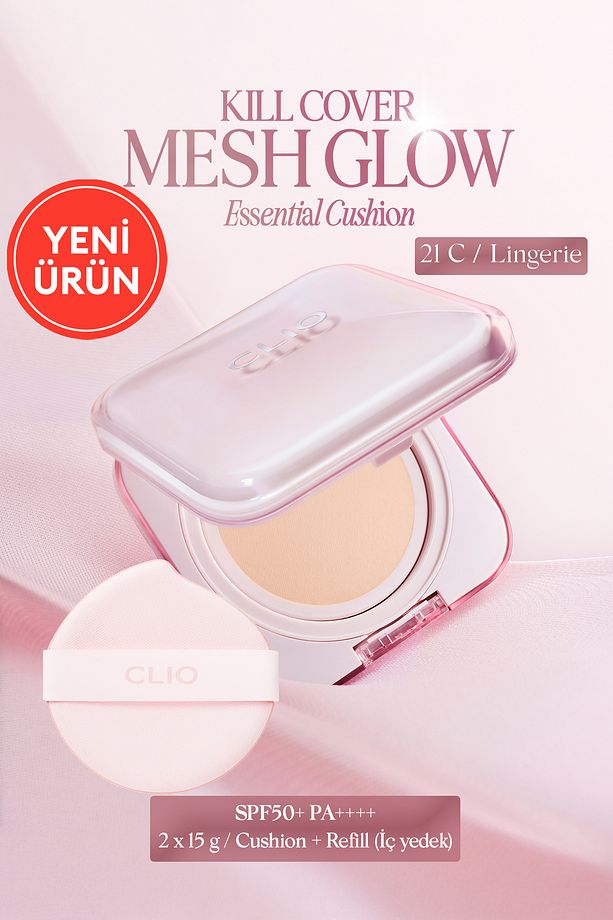 Hyalüronik Asit Içerikli Kill Cover Mesh Glow Essential Cushion Set (21CLİNGERİE) Spf50 Pa - 1