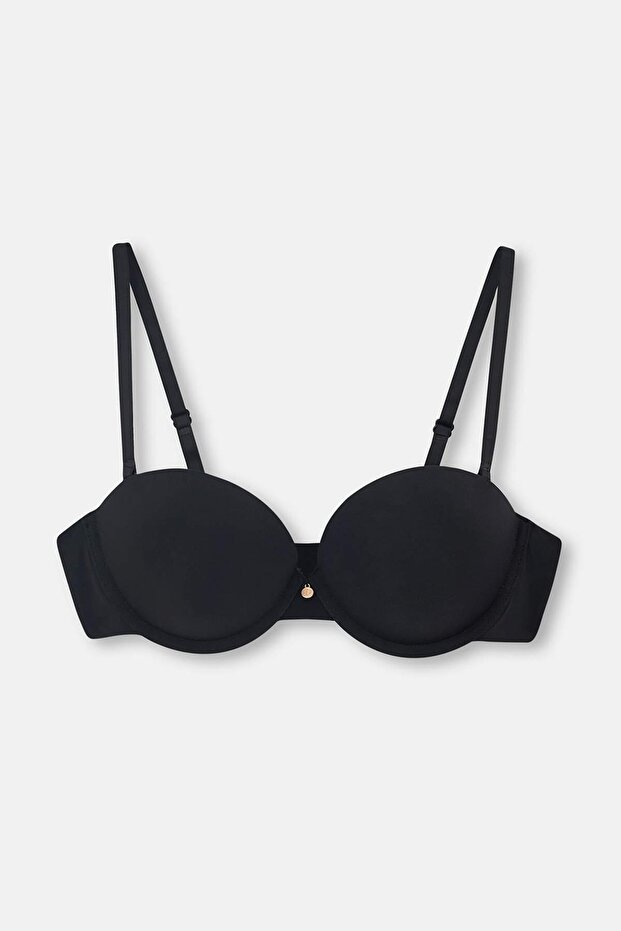 Sutien negru Julia fără bretele Push-Up Push-Up - 1