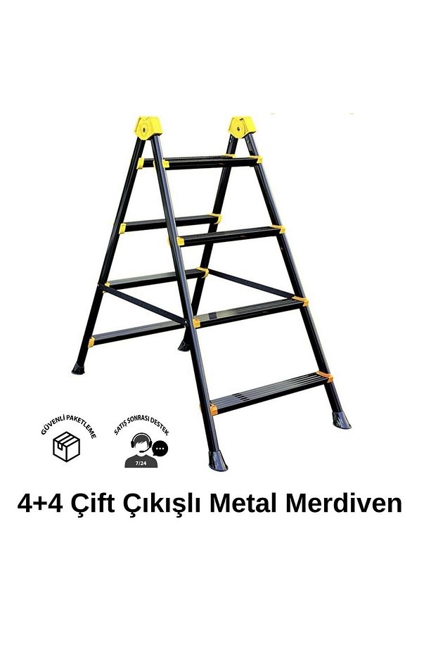 Zigana 4 4 Hardy Çift Çıkışlı Hafif Metal Merdiven - 1