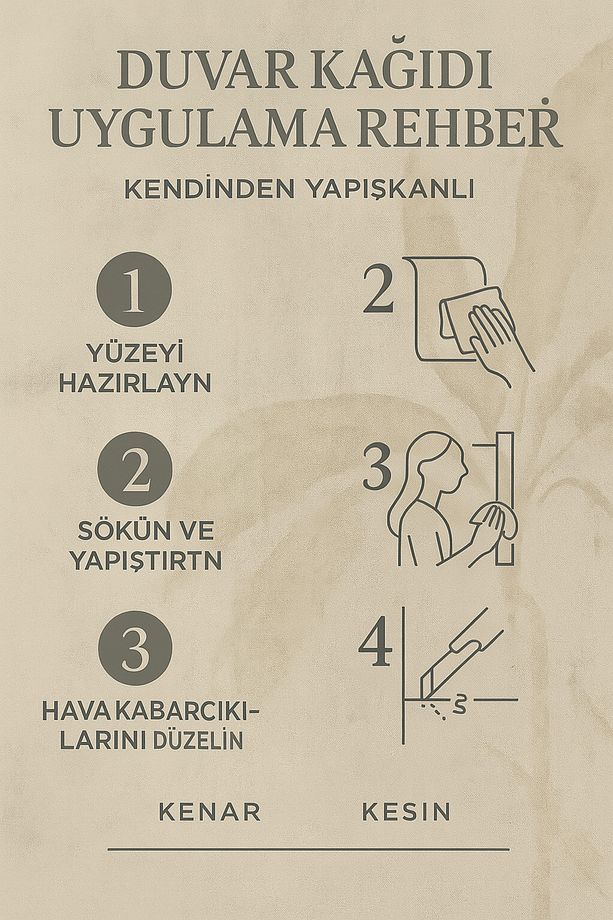 Kendinden Yapışkanlı Atlas Efektli Duvar Kağıdı – Zümrüt Yeşili & Bakır Doku | Tekstil Tabanlı - 8