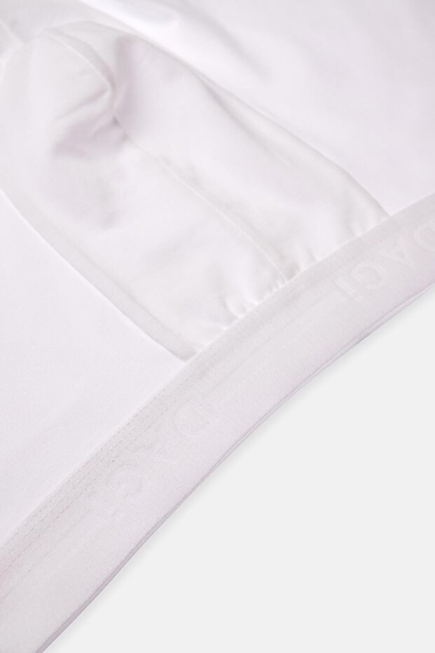 Beyaz Compact Düz 3'lü Boxer - 4