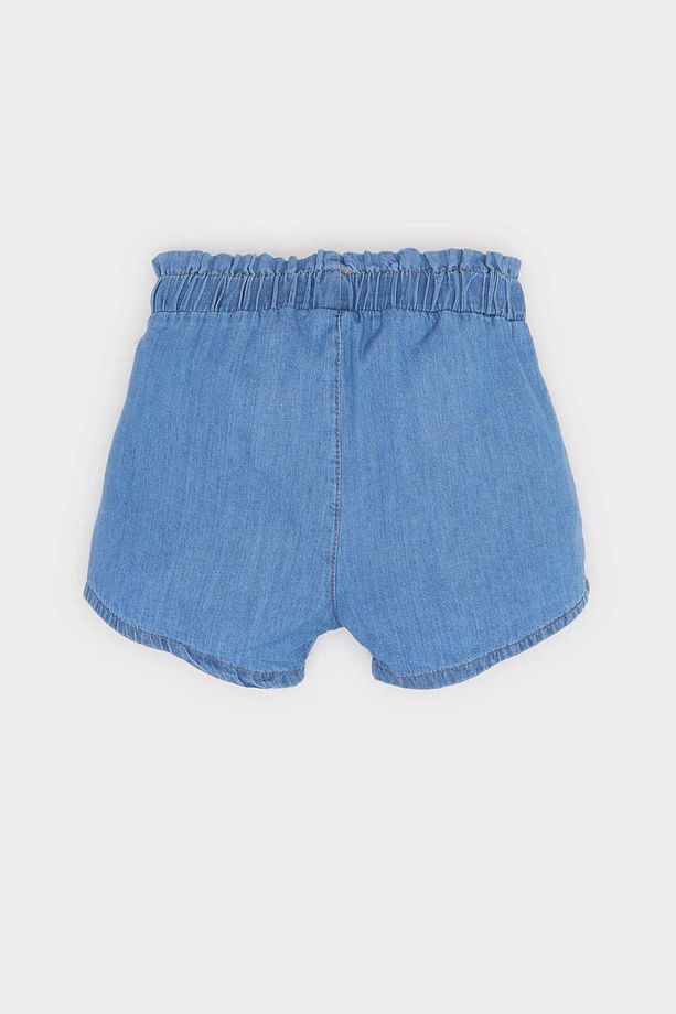 Kız Bebek Beli Lastikli Jean Şort E5245A525SM - 4