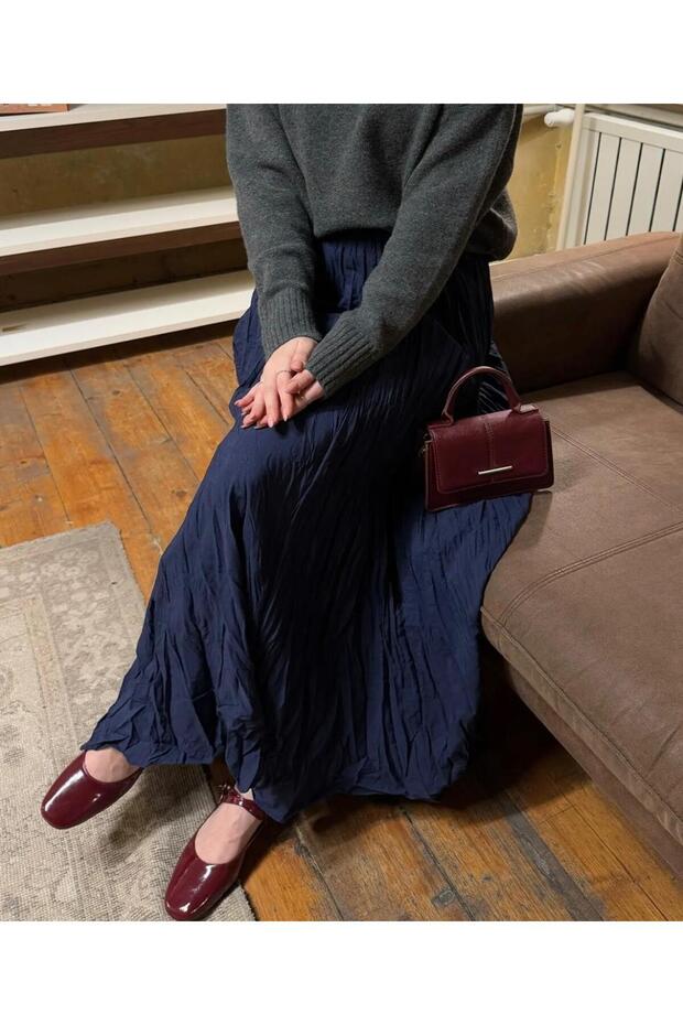 Kendinden Kırışık Kraş Etek Modelleri - 2