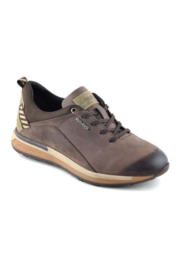2404 Brown Sports Genuine Leather Shoes