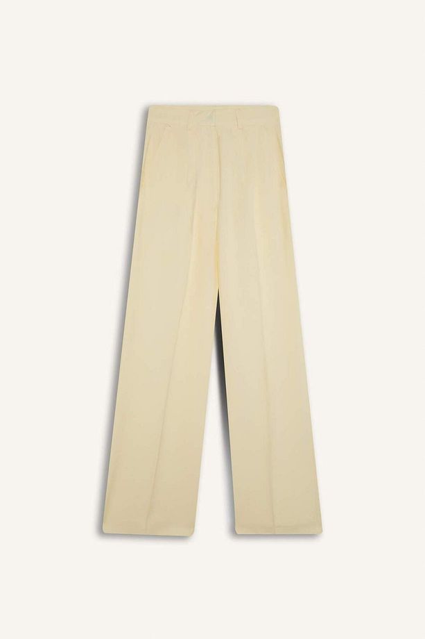 Afra x Wide Leg Kumaş Palazzo Pantolon Cepli Yüksek Bel Geniş Paça A1138AX25SP - 8