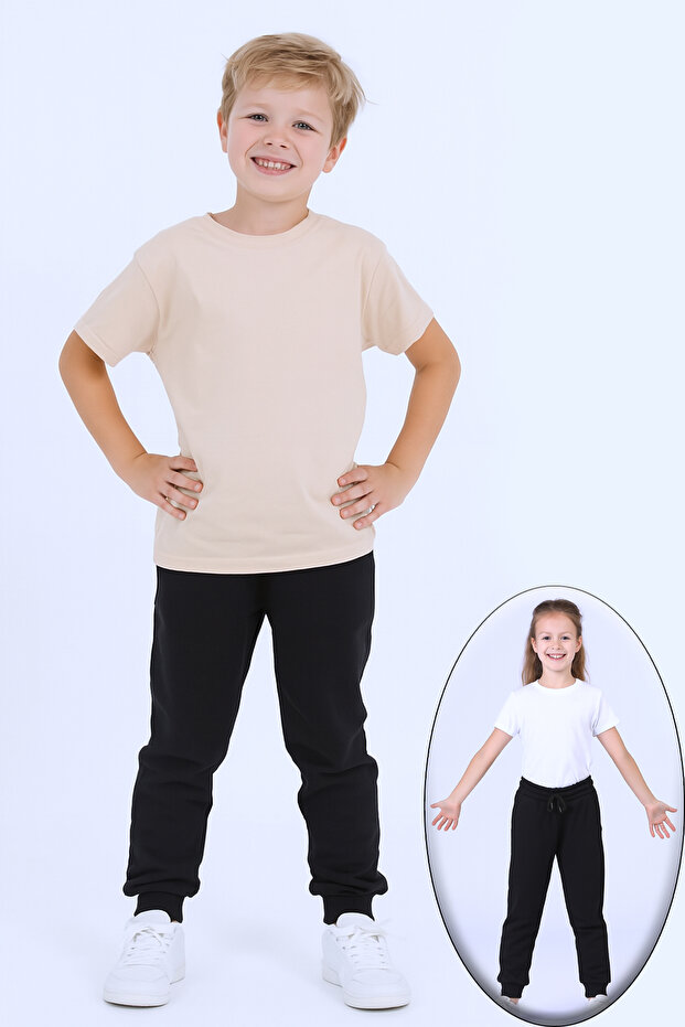Children's Unisex School Track Pants Ribbed C8