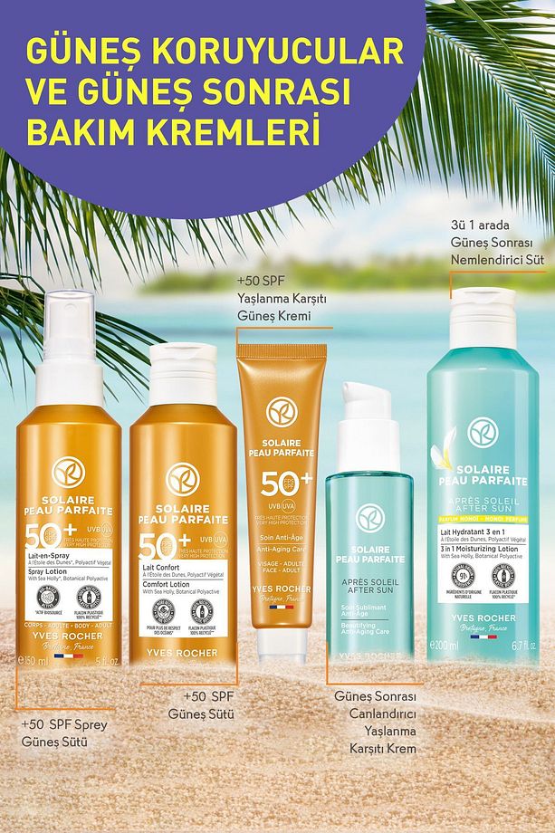 Spf 50 Yüksek Korumalı Yağlanma Ve Leke Karşıtı Yüz Güneş Kremi/Solaire Peau Parfaite-40 ml - 7