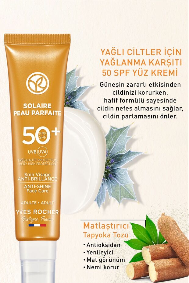 Spf 50 Yüksek Korumalı Yağlanma Ve Leke Karşıtı Yüz Güneş Kremi/Solaire Peau Parfaite-40 ml - 5