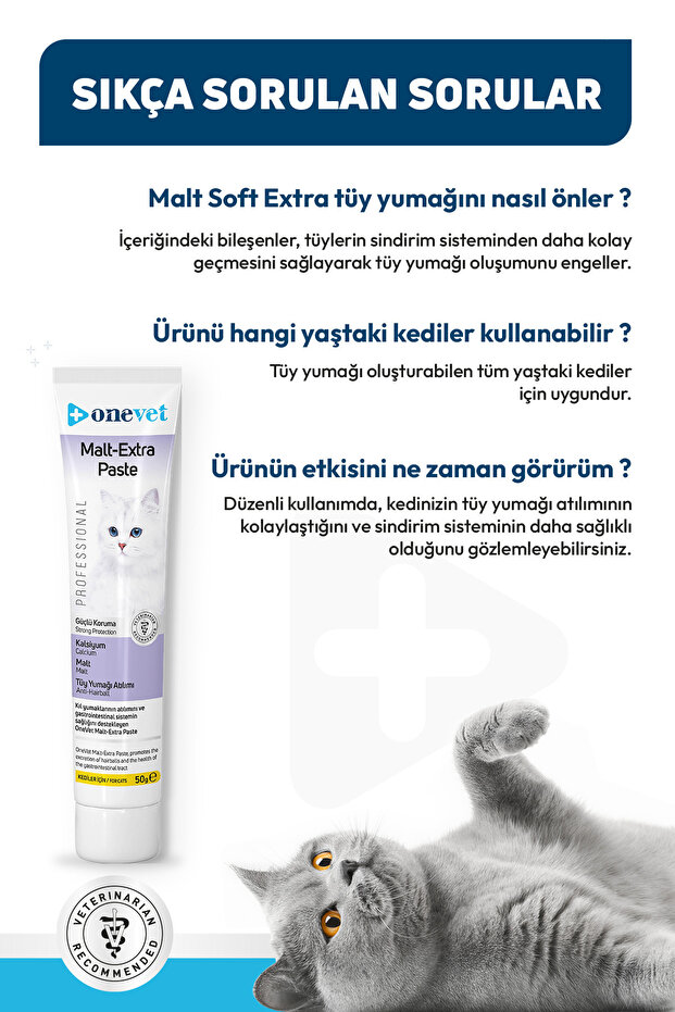 Malt Extra Paste Tüy Yumağı Önleyici Kedi Maltı 50 Gr - 7