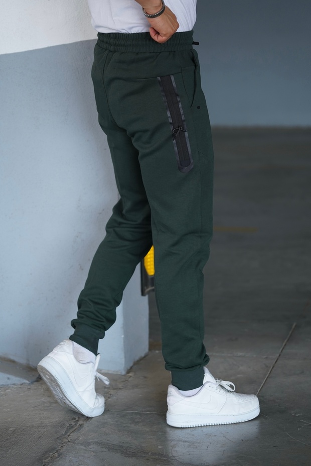 بنطال رياضي من الصوف بتقنية الزمرد وجهين - 1