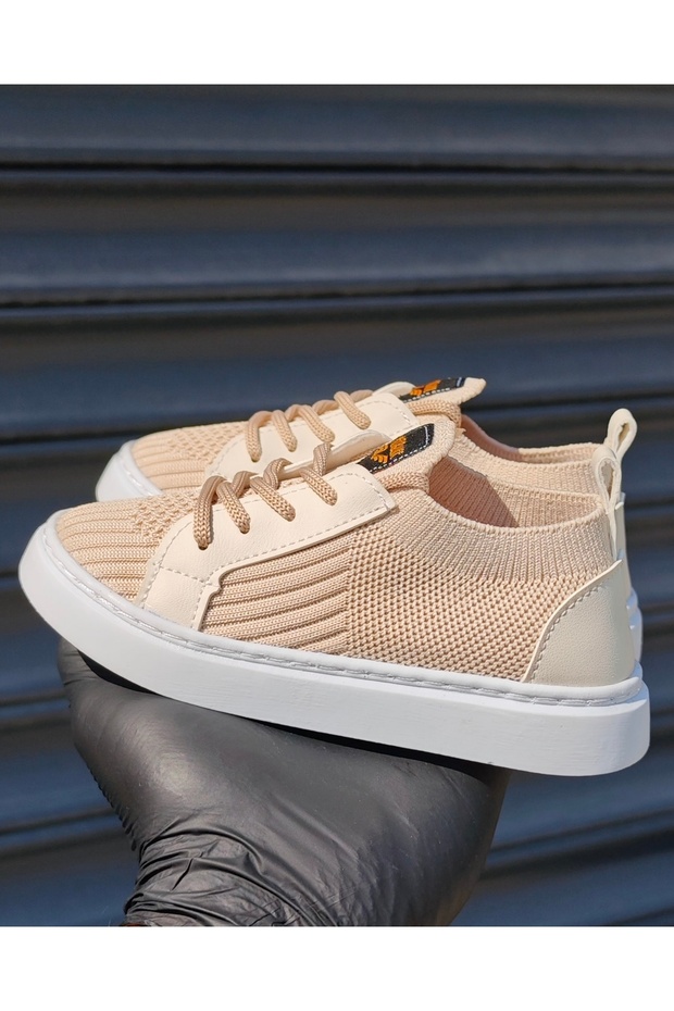 Çocuk Ayakkabı,Ağzı Lastikli Triko Örme - 3