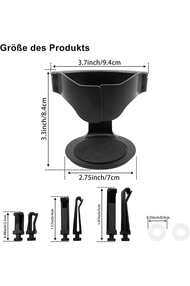 Windshield Umbrella Sunshade and Cup Holder Compatible with Honda Accent All Vehicles - 7