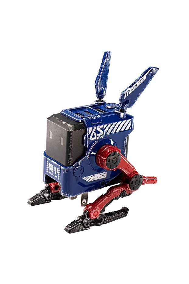 Alpha65 Mavi Özel Seri Robot Figürlü 65W Hızlı Şarj Adaptörü - 3