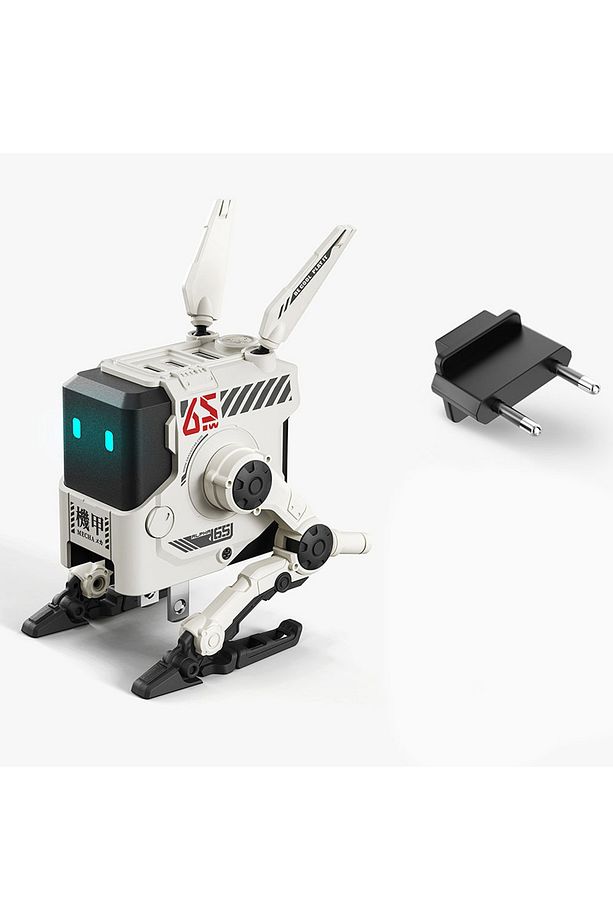 Alpha65 Beyaz Robot Figürlü 65w Hızlı Şarj Adaptörü - 1
