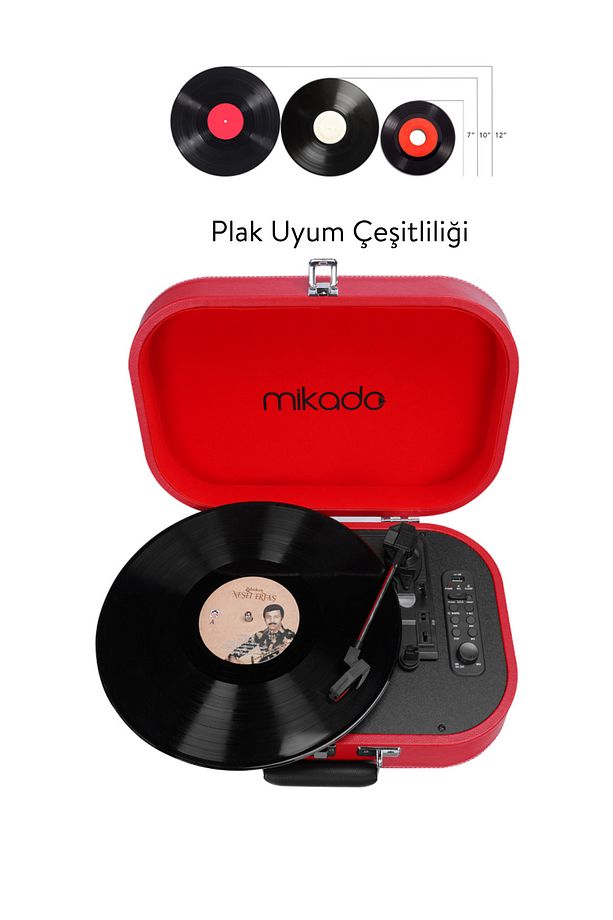 Nostalgia Mn-101 Pikap Kırmızı Usb Rca Bluetooth Müzik Kutusu - 4