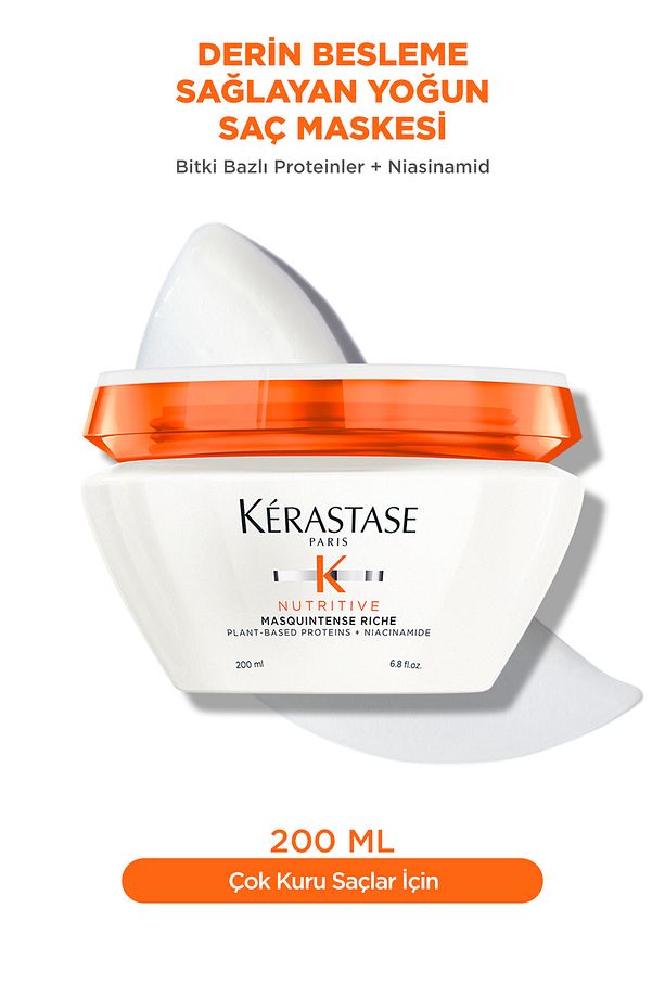Nutritive Masquintense Riche Derin Besleme Sağlayan Yoğun Saç Maskesi 200 ml 200 ml - 1