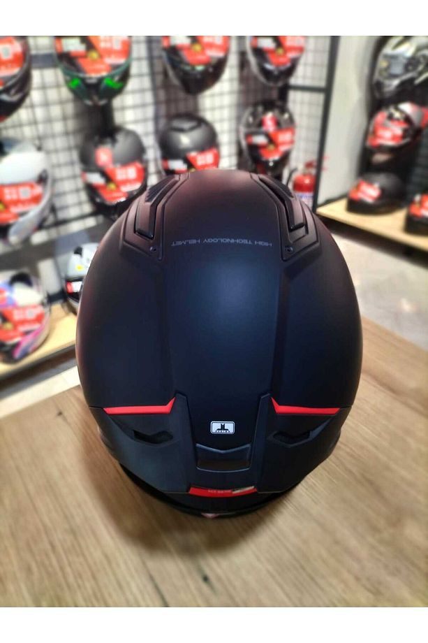 Helmets Stinger 2 Solid A1 Mat Siyah Kapalı Kask - 5