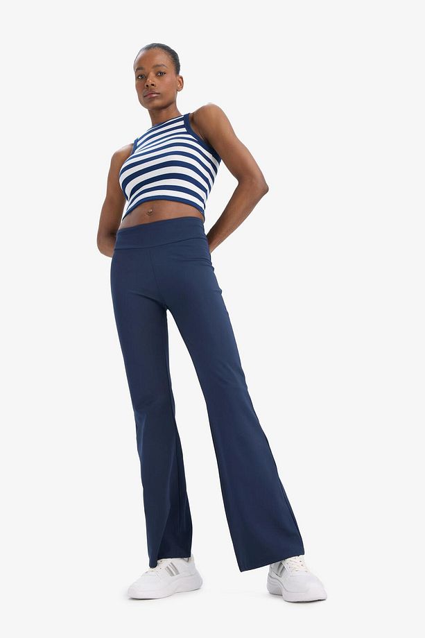 DeFactoFit Flare Fit Geniş Paça Sporcu Uzun Pantolon E7757AX25SP - 2