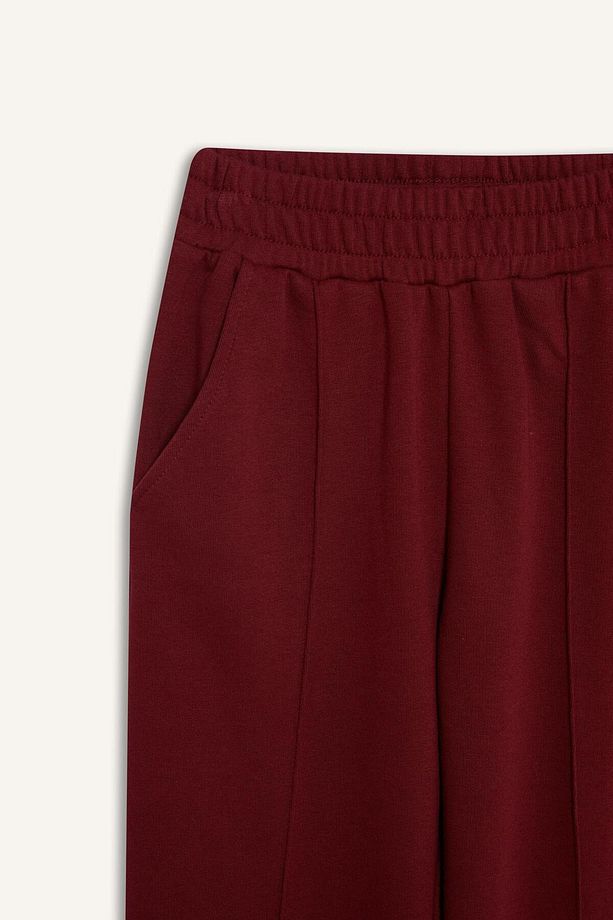 Kız Çocuk Beli Lastikli Basic Düz Jogger Eşofman Altı X9036a625au - 8