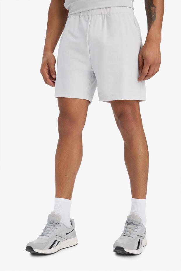 DeFactoFit Hızlı Kuruyan Esnek Kumaş Standart Fit Sporcu Kısa Paça Şort E2438AX25SM - 4