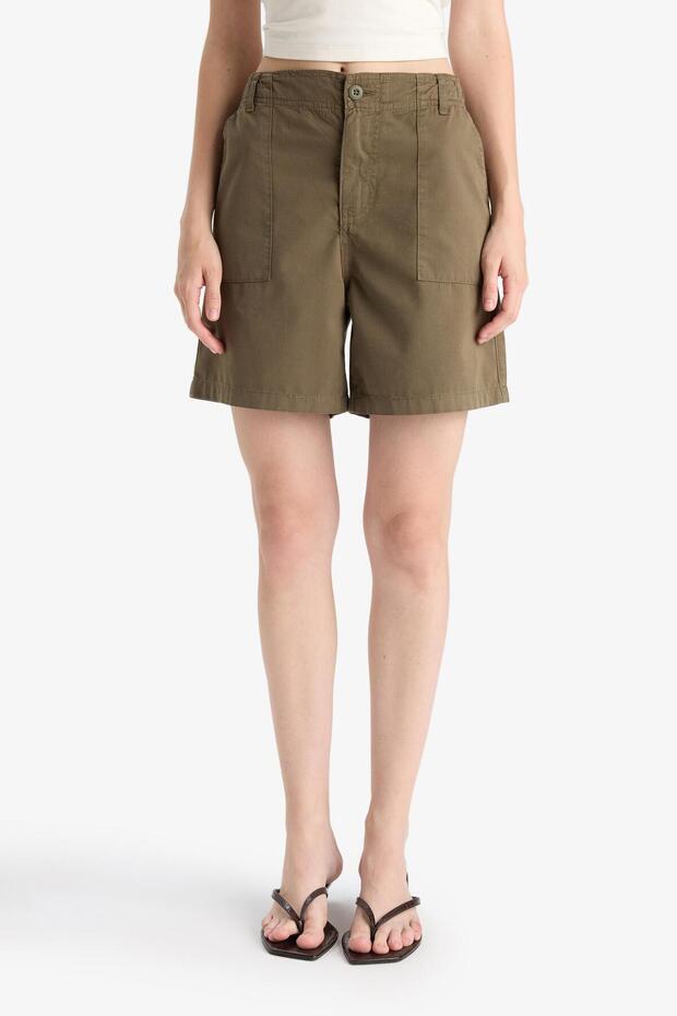 Coool Normal Bel Kısa Paça Gabardin Şort F3318AX25SM - 5