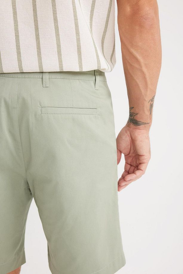 Regular Fit Gabardin Bermuda Şort C7684ax24sm - 8