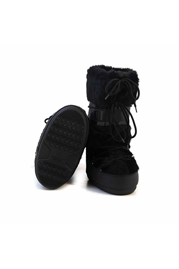 Icon Faux Fur Kadın Kar Botu-14089000BLK - 5