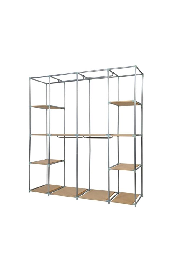 Prado Double Askılıklı Çelik Profilli Bez Dolap - 6