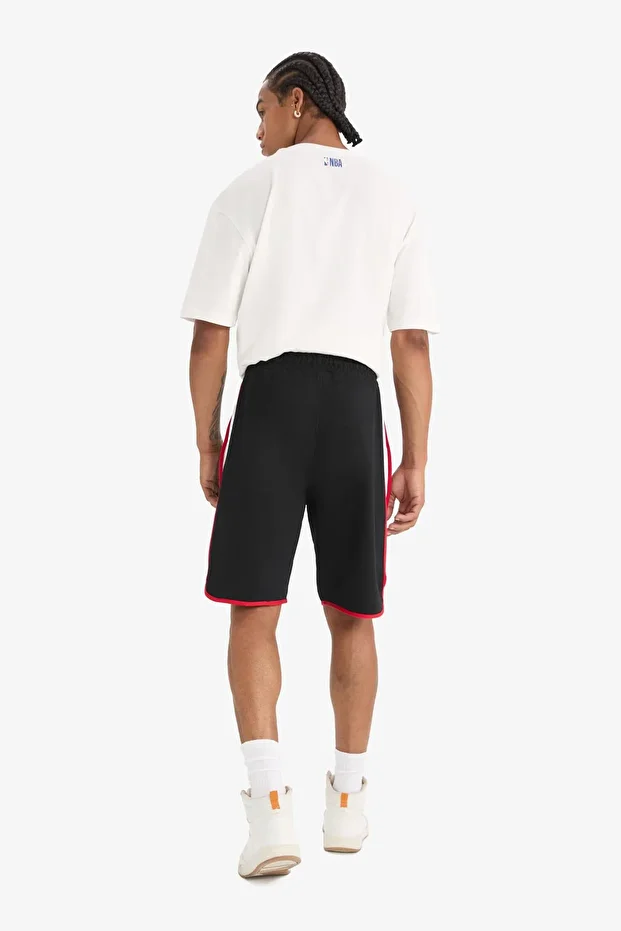 Fit Nba Chicago Bulls Regular Fit Kısa Paça Pamuklu Şort A3822ax23sm - 8