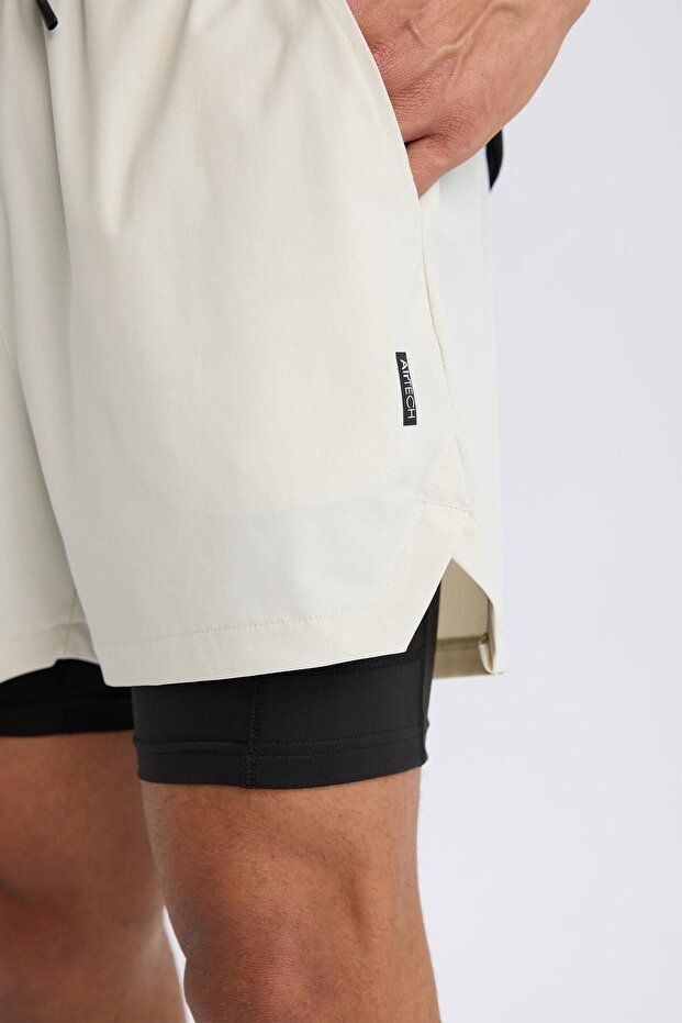 DeFactoFit Slim Fit Dar Kesim Sporcu Taytlı Şort E2759AX25SM - 8