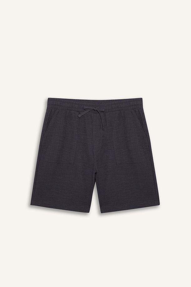 Relax Fit Beli Bağcıklı Bermuda Şort E1236AX25SM - 7
