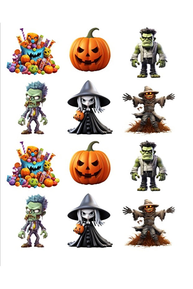 Hallowen Scary Sticker Set