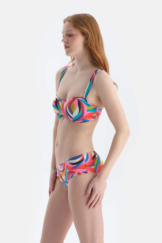 Multicolor Orta Bel Bikini Alt - 3