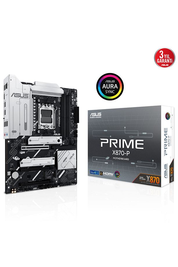 PRIME X870-P AMD X870 Soket AM5 DDR5 8000+(OC)MHz ATX Gaming (Oyuncu) Anakart - 1