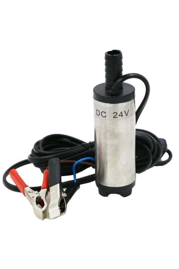 24 Volt Sıvı Aktarım Dalgıç Pompası Varil Tipi - 1