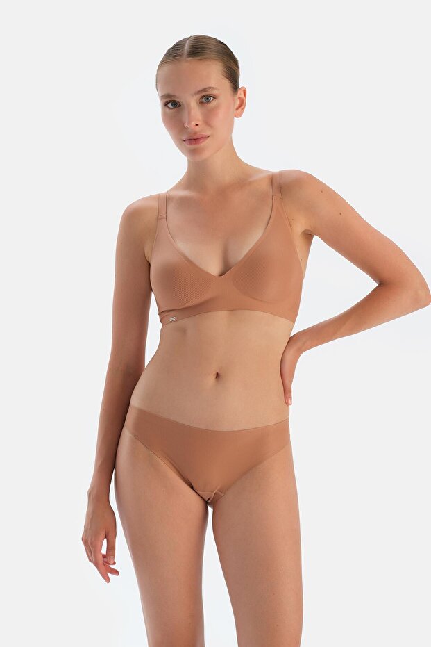 حمالة صدر بدون خياطة باللون البني من Galia Balen - 4