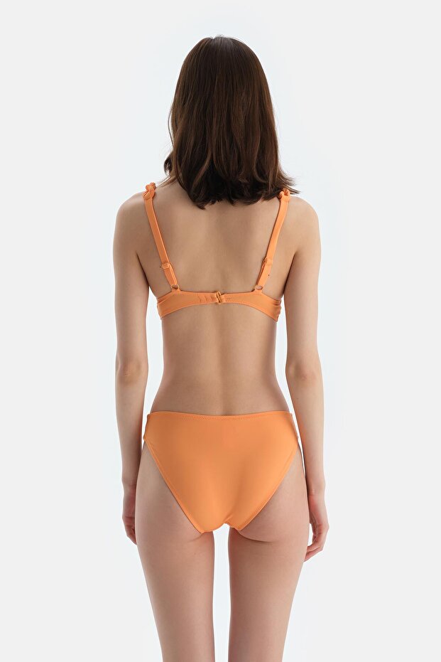 Turuncu Üçgen Küçük Bikini Üst - 2